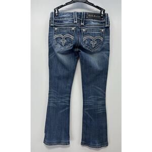 Rock Revival Alanis Boot Cut Denim Jeans Women 25x27 Hem